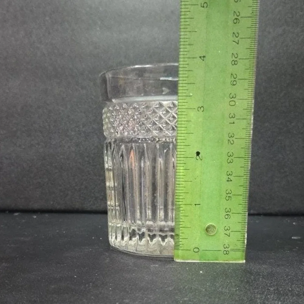 Libbey Radiant Lowball Tumbler, Double Old Fashioned Glass Vintage Clear Barware
